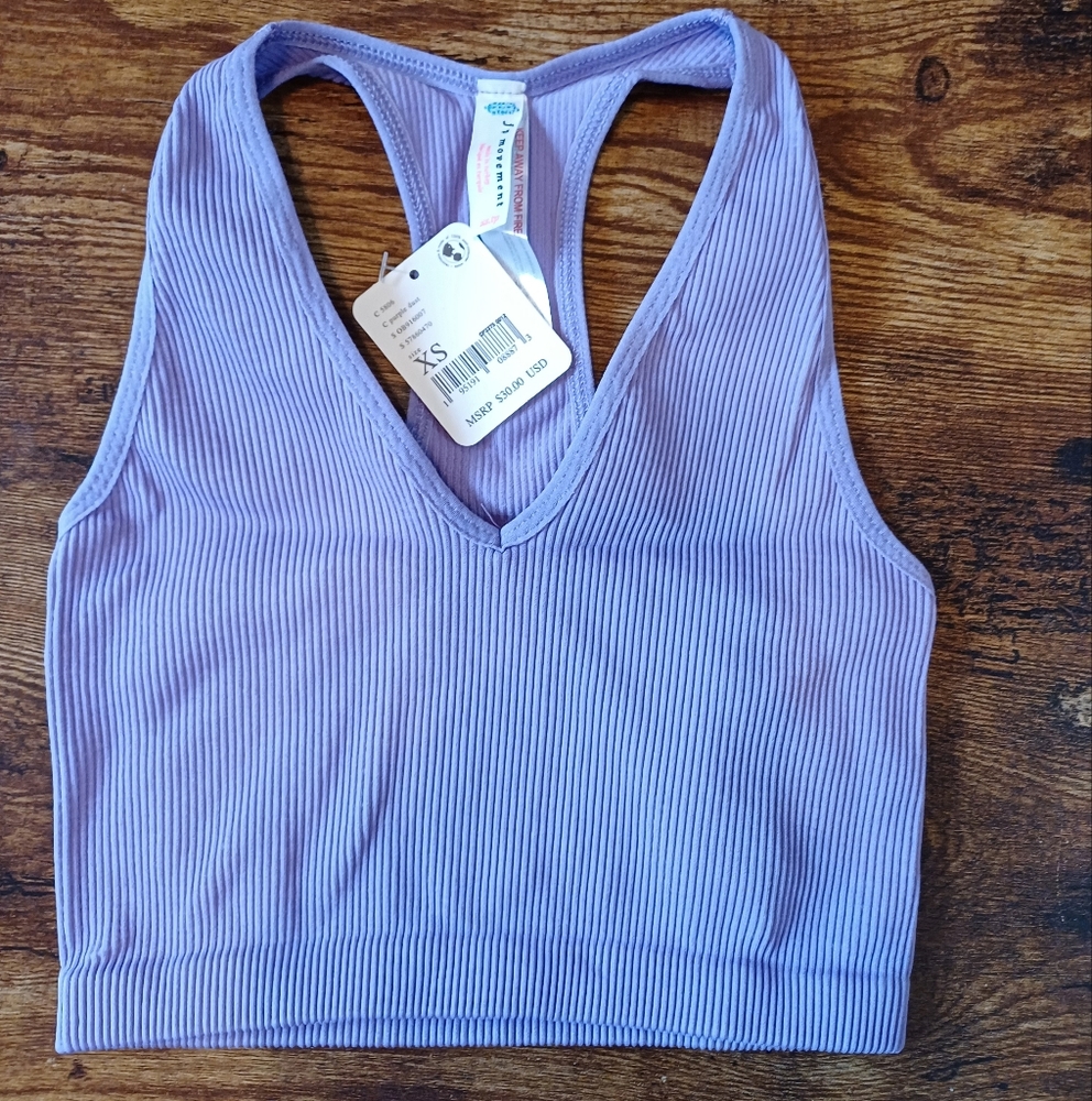 Purple Striped Tank Top
